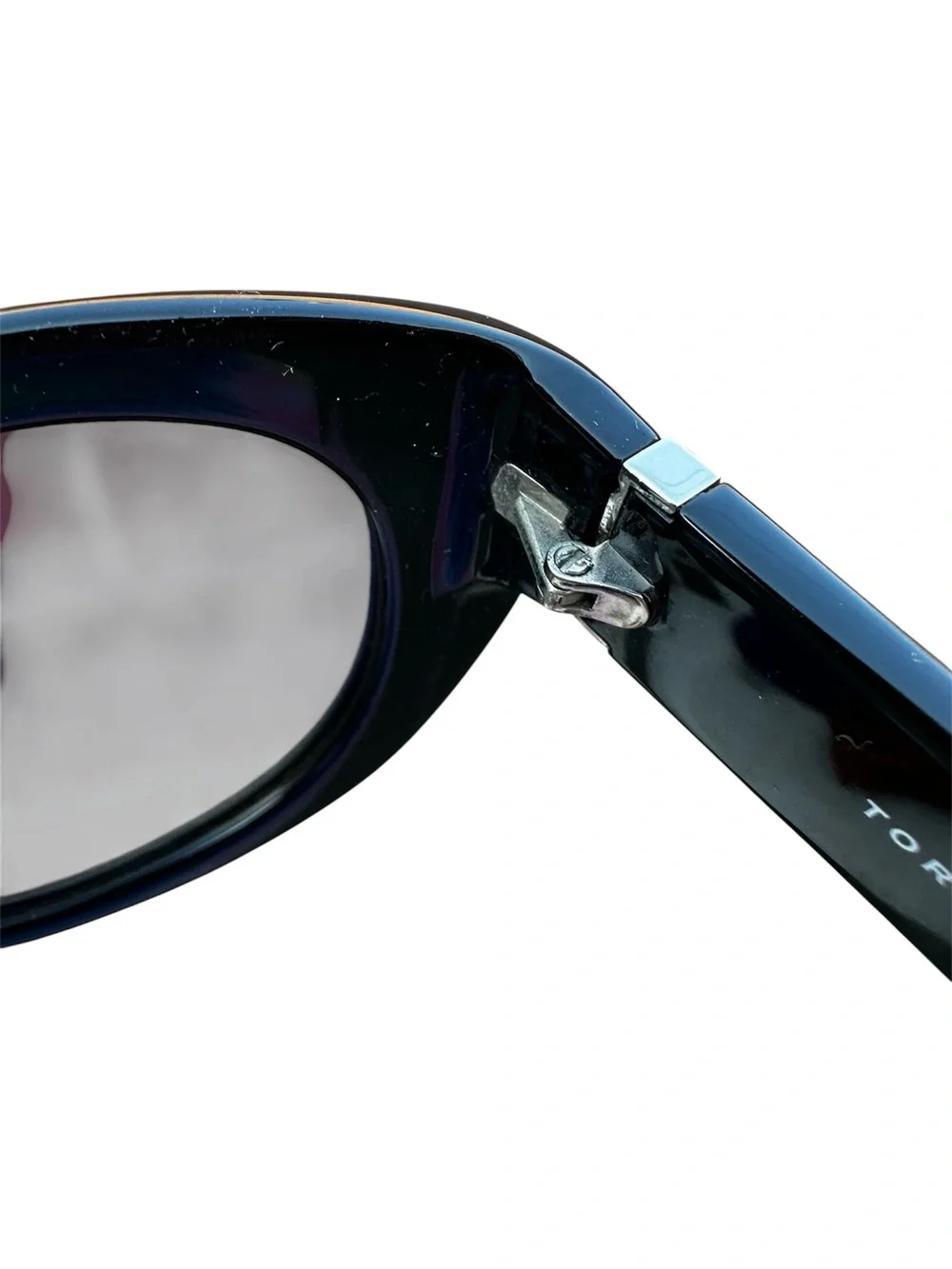Tory Burch Black Round Oversized Sunglasses